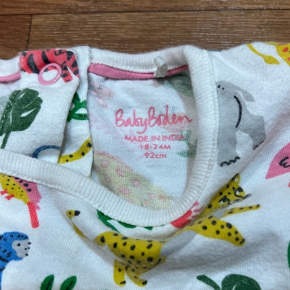 Baby Boden Girls Jungle Animal Print Dress Size 18-24 Month - Picture 2 of 3
